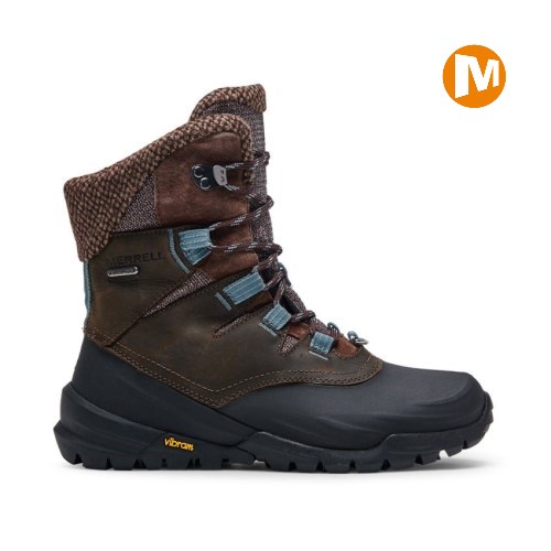 Merrell Thermo Aurora 2 Mid Shell Waterproof Wanderschuhe Damen DunkelBraun [DE-ZKICA]